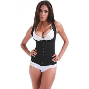 Magic Curves Waist Trainer Chaleco Belt Shapewear Black Large MC404